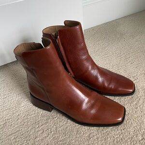 Sam Edelman Brown Leather Ankle Boots